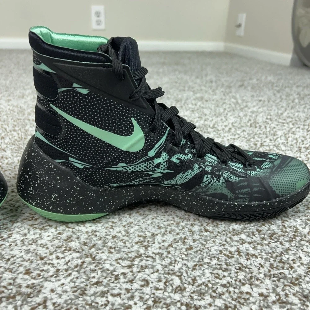 Nike Shoes Mens Size 10.5 Black Glow Hyperdunk 2015 Basketball High Top Sneakers